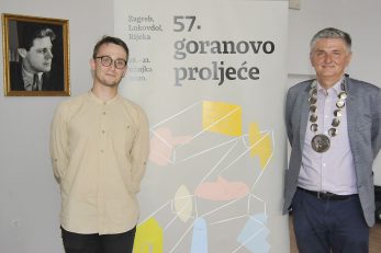 Tomislav Augustinčić i Mroslav Mićanović / Snimio S. DRECHSLER