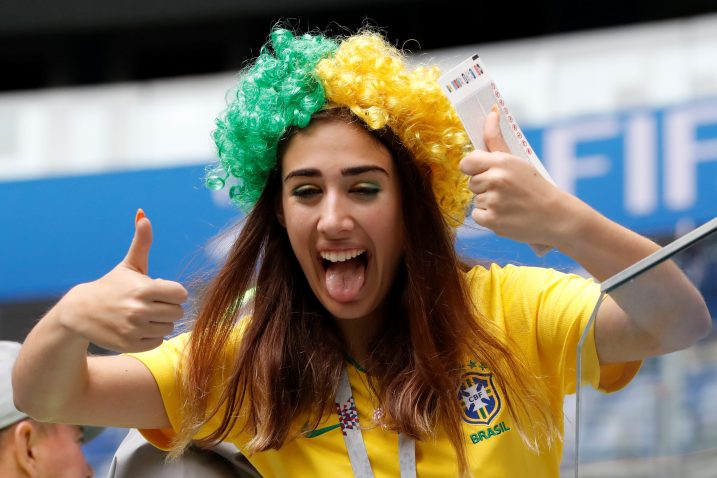 Jedna od brazilskih navijačica / Reuters