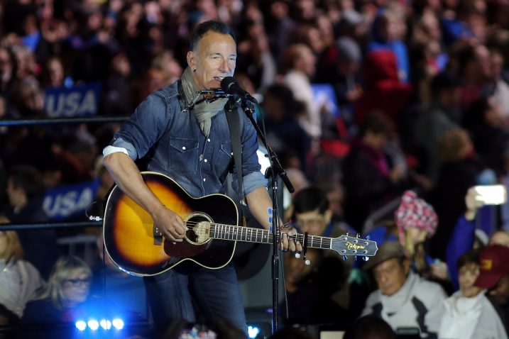 Na predzadnjem predizbornom skupu u Philadelphiji Bruce Springsteen je pozvao američke birače da se odluče za Clinton / Foto REUTERS
