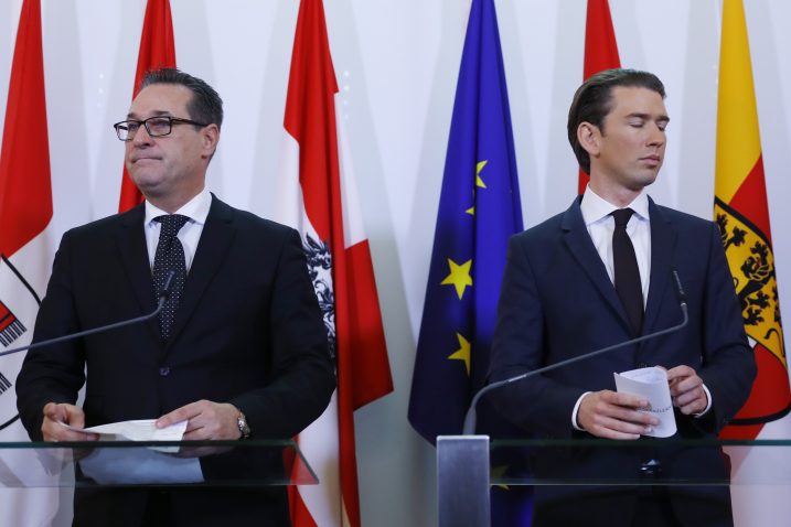 Heinz-Christian Strache i Sebastian Kurz / Reuters