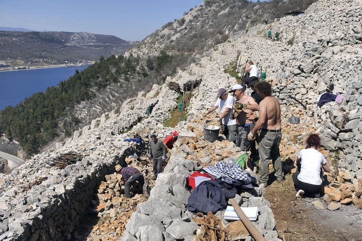 Vrijedni volonteri uče kako graditi prezide / Foto Vedran KARUZA