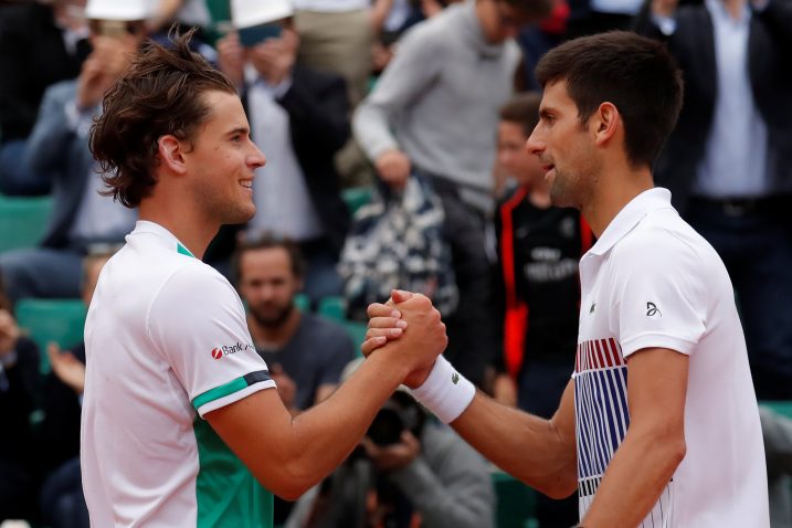 Dominic Thiem i Novak Đoković, Foto. REUTERS