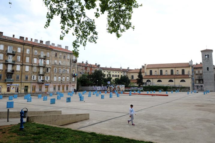 Od tri projekta na Klobučarićevom trgu – podzemena garaža, poslovno-stambeni objekt i Gradska knjižnica – realiziran samo jedan /  NL arhiva