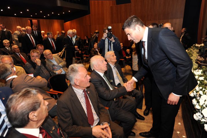 Davor Bernardić na svečanoj akademiji povodom obilježavanja pobjede nad fašizmom, Foto: D. KOVAČEVIĆ