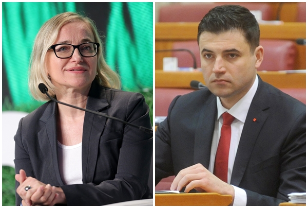 Đurđica Klancir, Davor Bernardić / Foto: Pixsell, Novi list