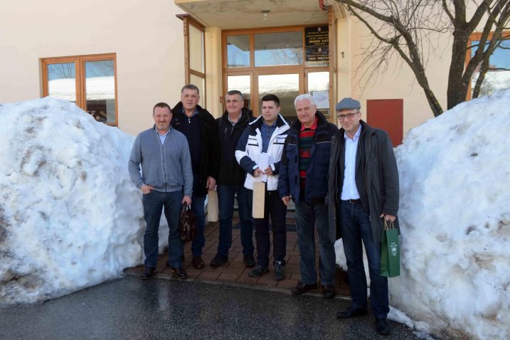 Kristijan Rajšel, Dražen Mufić, Miro Bulj, Ante Pranjić, Ivica Knežević i Marko Sladoljev u Vrbovskom  / snimio M. KRMPOTIĆ