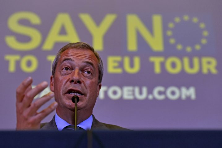 Nigel Farage / Foto Reuters