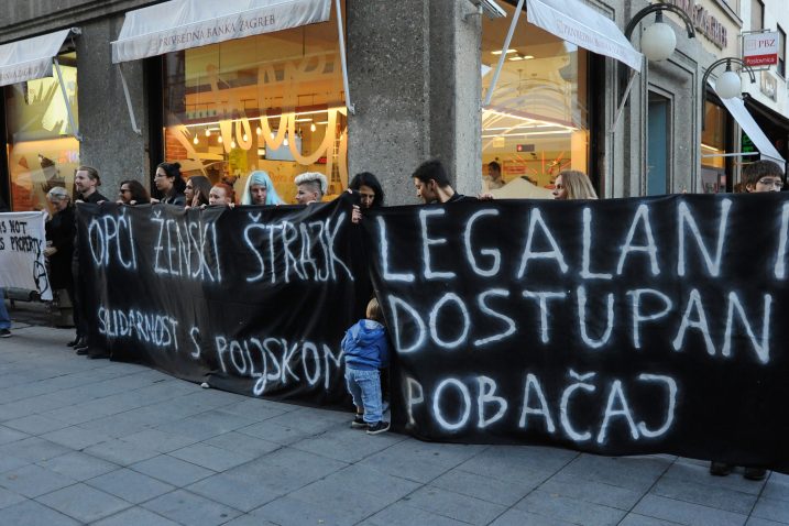 U Hrvatskoj česti prosvjedi protiv zabrane pobačaja / Foto D. JELINEK