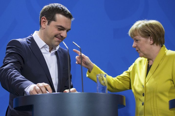 Angela Merkel i Aleksis Cipras jučer u Berlinu / Foto Reuters