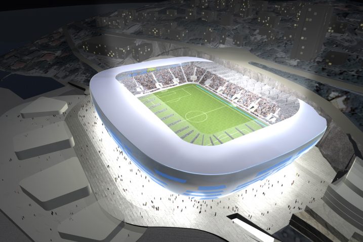 Kompjuterska simulacija novog stadiona na Kantridi