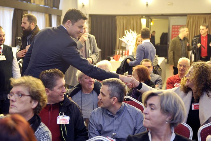 Bernardić je riječki SDP nazvao čvrstim bedemom i neosvojivom tvrđavom za desnicu i nazadnjačke snage / Snimio Roni BRMALJ