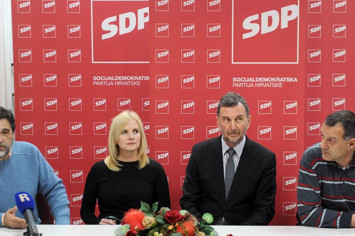 Prijevremeni izbori u ožujku 2016. – Erik Fabijanić, Eni Šebalj, Mario Ćiković i Slobodan Juračić / Snimio Roni BRMALJ