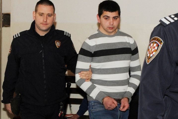 Veljko Zafirov jučer je iz istražnog zatvora priveden na riječki sud na prvo ročište / snimio S. DRECHSLER