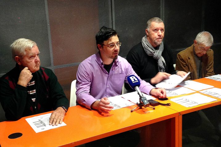 Vinko Ribarić, Ernie Gigante Dešković, Valerio Orlić i Vasil Tocinovski / snimio I. TOMIĆ