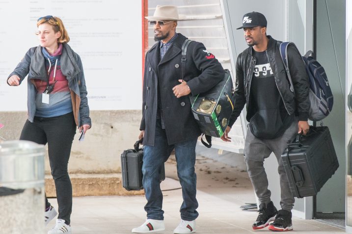 Jamie Foxx u zračnoj luci Dubrovnik / Foto Grgo Jelavic/PIXSELL