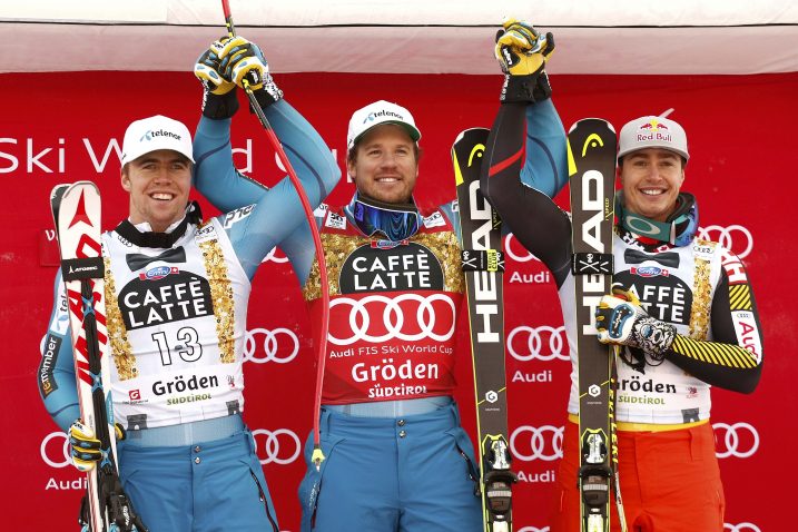 Kjetil Jansrud, Aleksander Aamodt Kilde i Erik Guay / Reuters