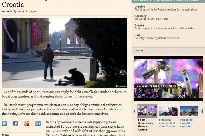 Članak u Finantial Timesu