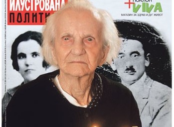 Cenka Kufner odnosno Jelisaveta Veljković na naslovnici "Ilustrovane politike" na svoj 110 rođendan