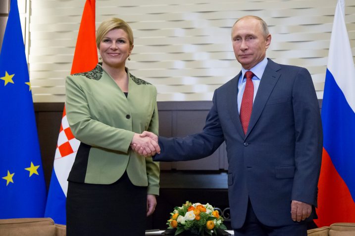 Kolinda Grabar-Kitarović i Vladimir Putin, Foto: REUTERS