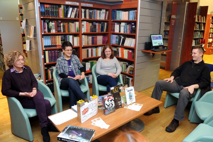 O novim i starim strip izdanjima – Andreja Silić Švonja, Vesna Kurilić i Ljubica Mihajić  / Snimio Marko GRACIN