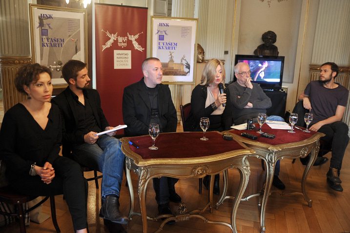 Ambiciozan program – Tena Štivičić, Leonard Jakovina, Ivica Buljan, Dubravka Vrgoč, Nikša Bareza i Srećko Horvat / Foto: N. REBERŠAK
