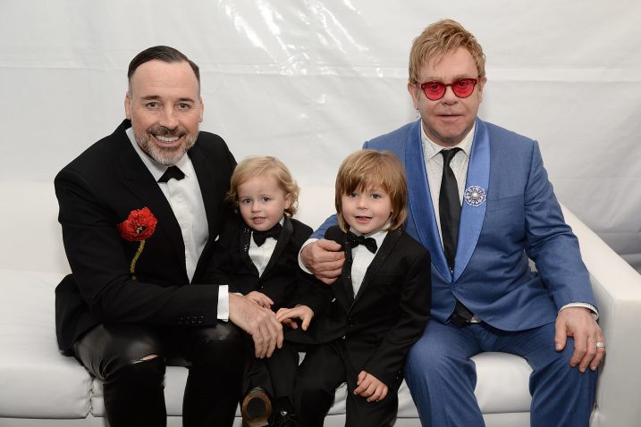 Elton John i njegov partner David Furnish s usvojenom djecom