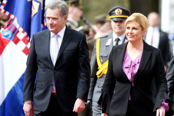 Sauli Niinistö i Kolinda Grabar-Kitarović / Foto: D. LOVROVIĆ