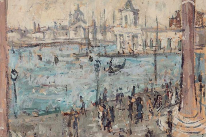 Venecija, carinarnica, 1944. – gvaš/papir, 43 x 58 cm