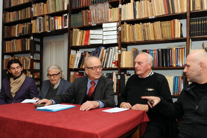 Theodor de Canziani Jakšić, Stanislav Škrbec, akademik Petar Strčić, Franjo Deranja i Saša Leković / Foto V. KARUZA