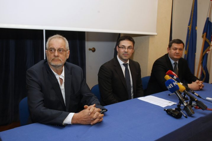 Ivan Rude, Leo Buljat i Vlado Marić  / Foto Ranko Suvar / CROPIX