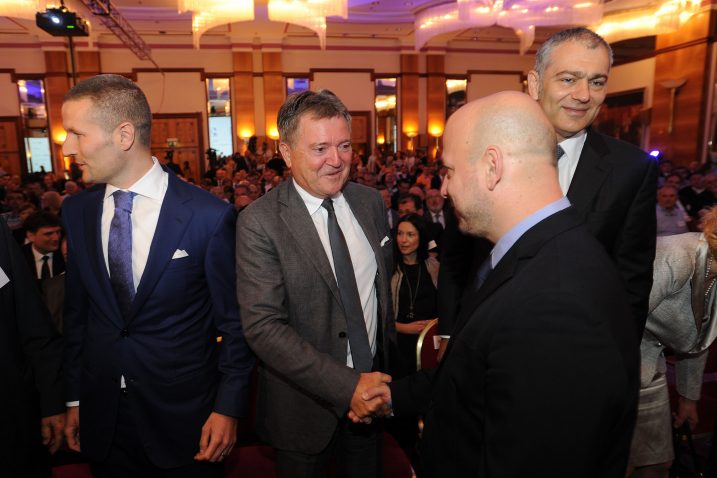 HUP nedavno s Dana poduzetnika poručio da se reforme ne smiju odgađati – Ante Todorić, Ante Vlahović, Gordan Maras i Emil Tedeschi / Foto D. KOVAČEVIĆ
