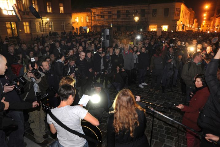 Radnička fronta okupila je na demonstracijama  gotovo dvije tisuće ljudi / Snimio Darko JELINEK