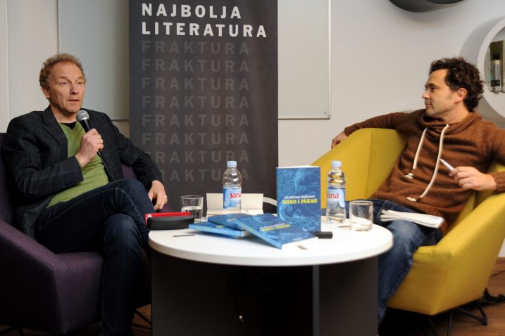 Jon Kalman Stefansson i Roman Simić Bodrožić  / Foto D. JELINEK