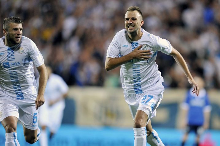 BRAVO MAJSTORE! – Josip Mišić slavi pogodak u društvu Stefana Ristovskog  R. BRMALJ