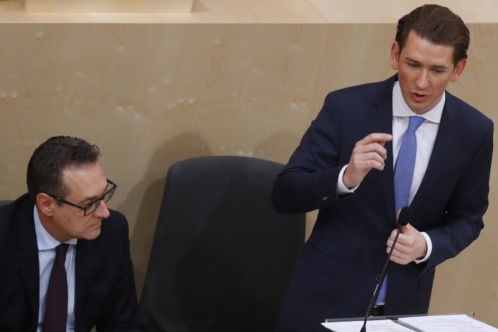 Heinz-Christian Strache  i Sebastian Kurz / Reuters