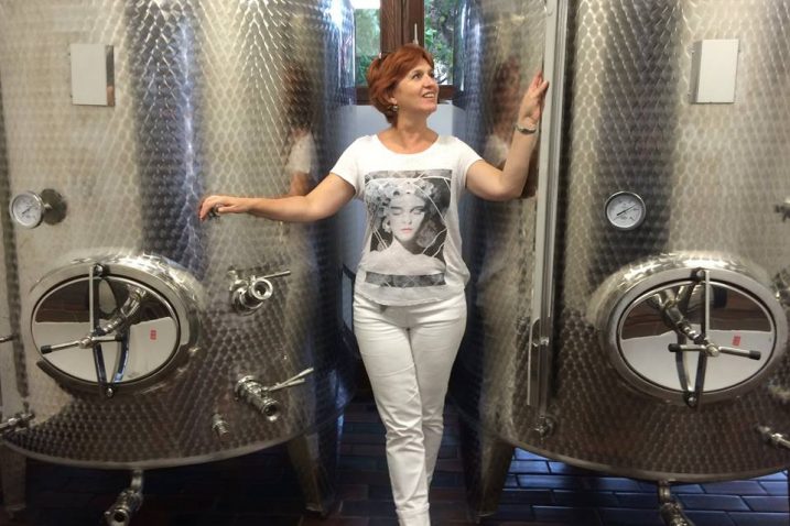 Jadranka Lešić u vinariji Agris Agrisova vina / arhiva NL
