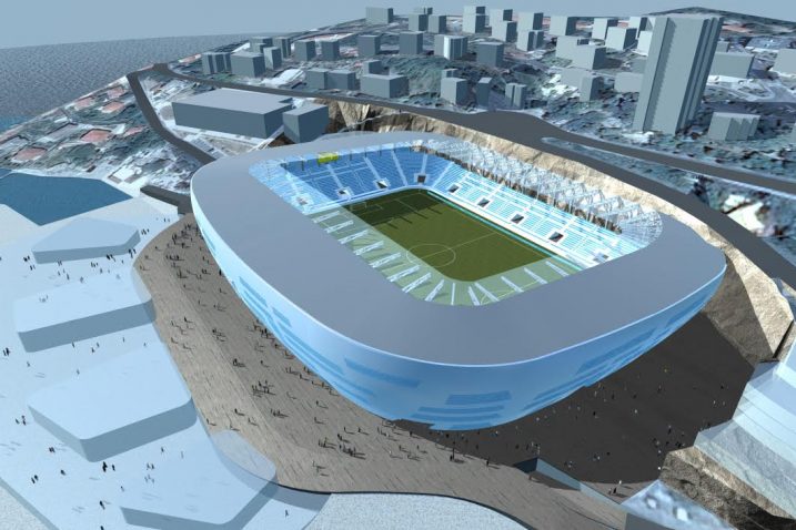 Simulacija budućeg stadiona na Kantridi