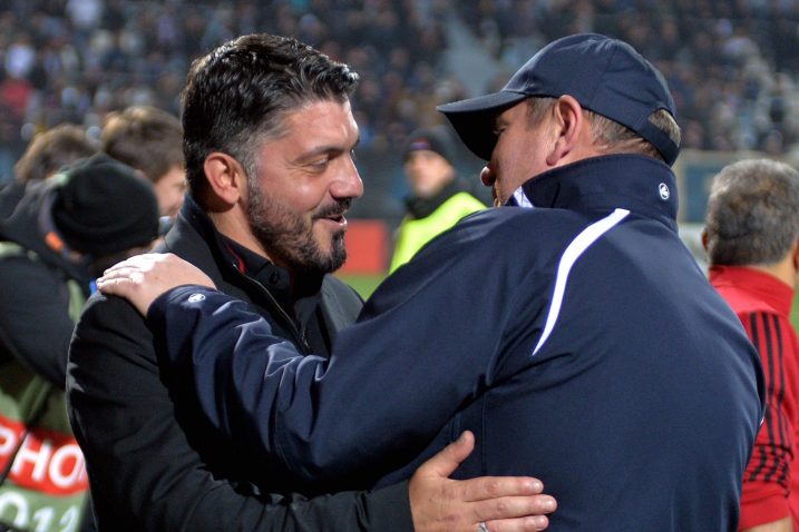 Genaro Gattuso i Matjaž Kek, Foto: D. ŠKOMRLJ