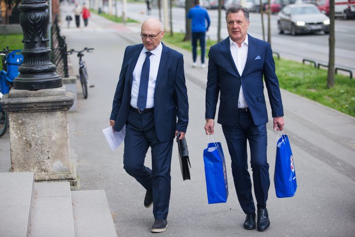 Veljko Miljević i Zdravko Mamić / Photo: Davor Javorovic/PIXSELL