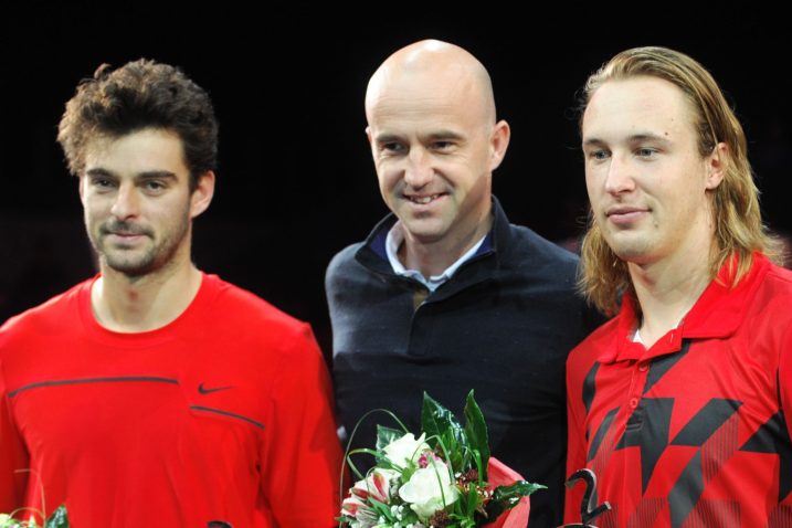 Marin Draganja i Henri Kontinen s Ljubičićem / Snimio Denis Lovrović