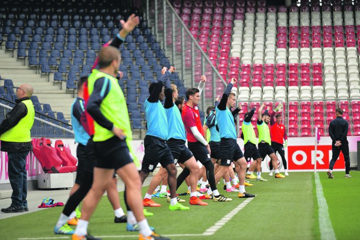 ZAGRIJAVANJE ZA BIKOVE – Riječani su jučer trenirali na Red Bull Areni / snimio Damir Škomrlj