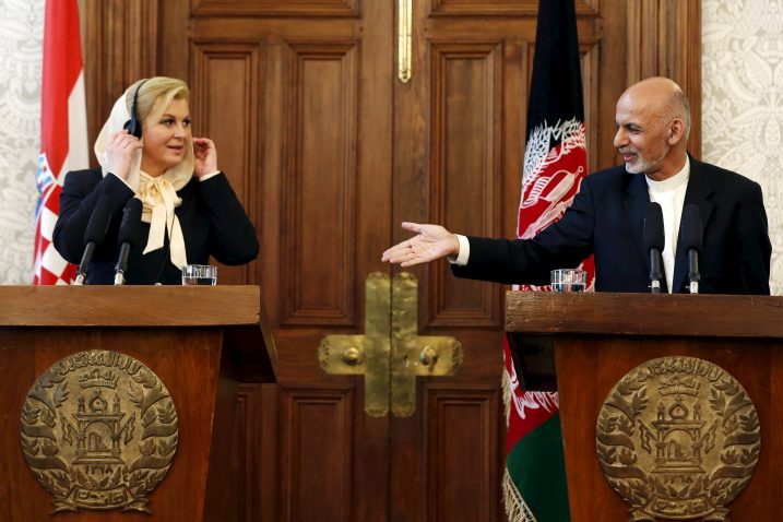 Kolinda Grabar-Kitarović i Ashraf Ghani / Foto REUTERS