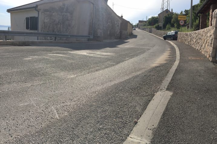 Mjesto prometne nesreće u kojoj je ozlijeđen motociklist / Snimio Silvano JEŽINA