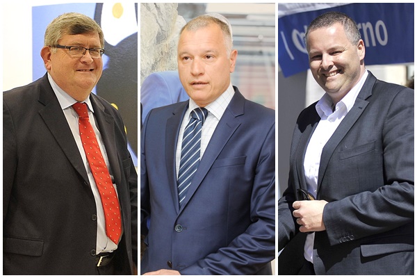 Vojko Obersnel, Hrvoje Burić i Kristjan Staničić