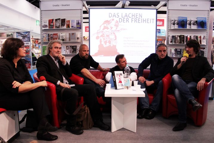 Alida Bremer, Ivančić, Dežulović, Pavelić, Lucić i moderator Danijel Majić / Foto L. TOMIČIĆ