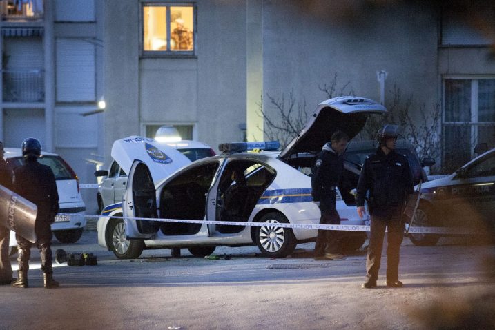 Policijski ocevid na mjestu sukoba / Foto: Bozidar Vukicevic / CROPIX