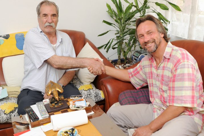 Radoš Milovanović i novinar Boris Pavelić / Foto D. Jelinek