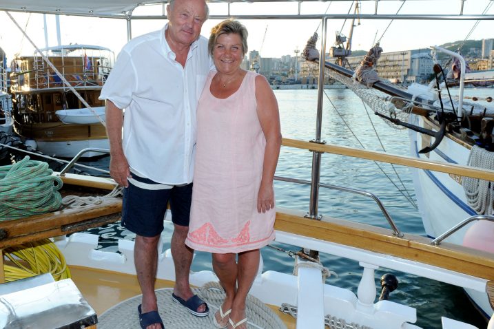 Hans Stadlbauer i Marion Rappenglück s posadom broda Posejdon i Irenom Peršić Živadinov / Foto M. GRACIN