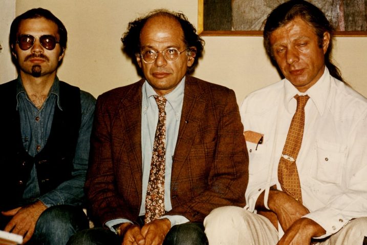 Vojo Šindolić, Allen Ginsberg i Peter Orlovsky, 1980. / Foto Beat arhiv Voje ŠINDOLIĆA