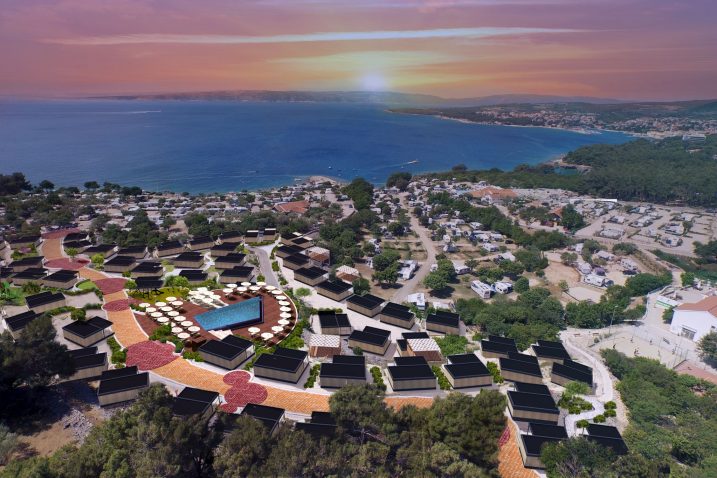 Vizualizacija »Bella Vista Premium Villagea« koji će do sezone niknuti unutar kampa »Krk«